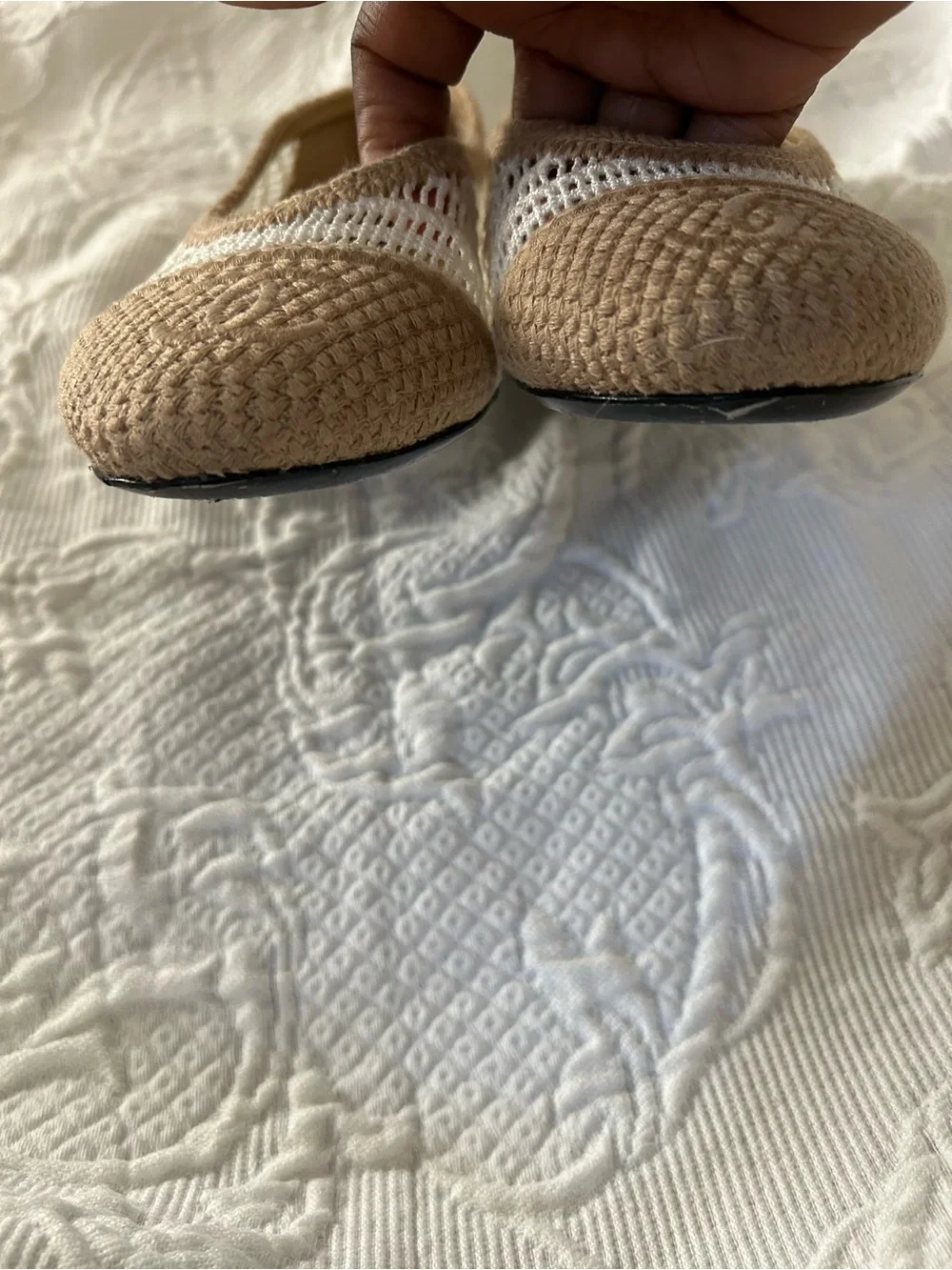 CHANEL raffia ballet